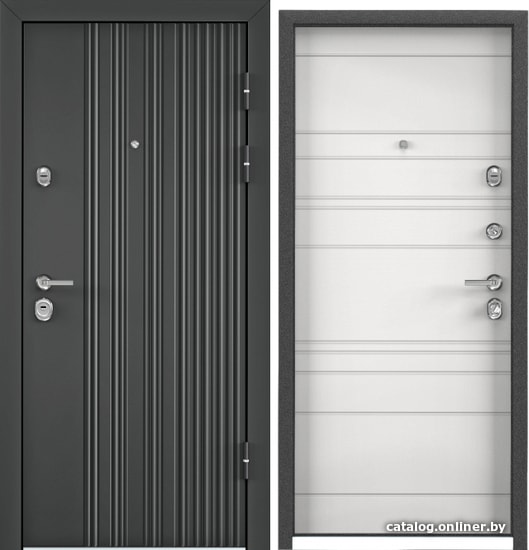

Металлическая дверь Torex Ultimatum-M PP (темный пепел КВ-28/белый КВ-29)
