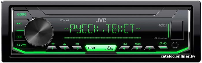 

USB-магнитола JVC KD-X163