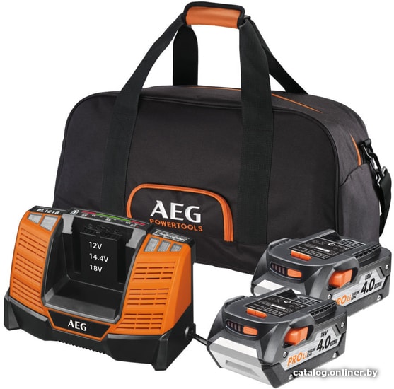 

Аккумулятор с зарядным устройством AEG Powertools SET LL1840BL (2) 4932464157 (18В/4 Ah + 12-18В)