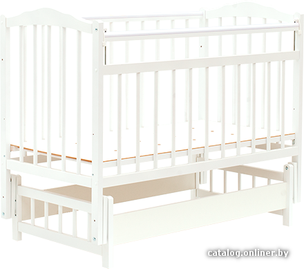 

Классическая детская кроватка Bambini М.01.10.11 (белый)