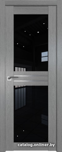 

Межкомнатная дверь ProfilDoors 2.56XN 50x200 (грувд серый, стекло черный триплекс)