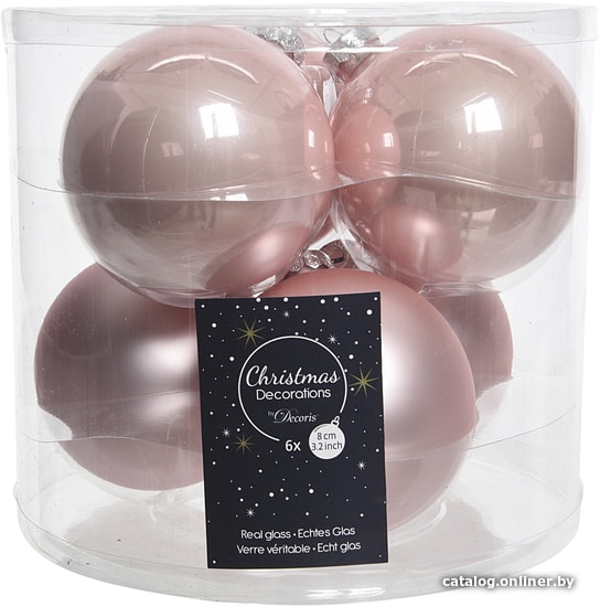 

Елочная игрушка Albero Di Natale 8 см 140172 (розовый)