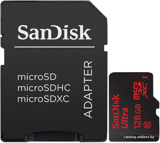 

Карта памяти SanDisk Ultra microSDXC UHS-I (Class 10) 128GB (SDSDQUI-128G-G46)