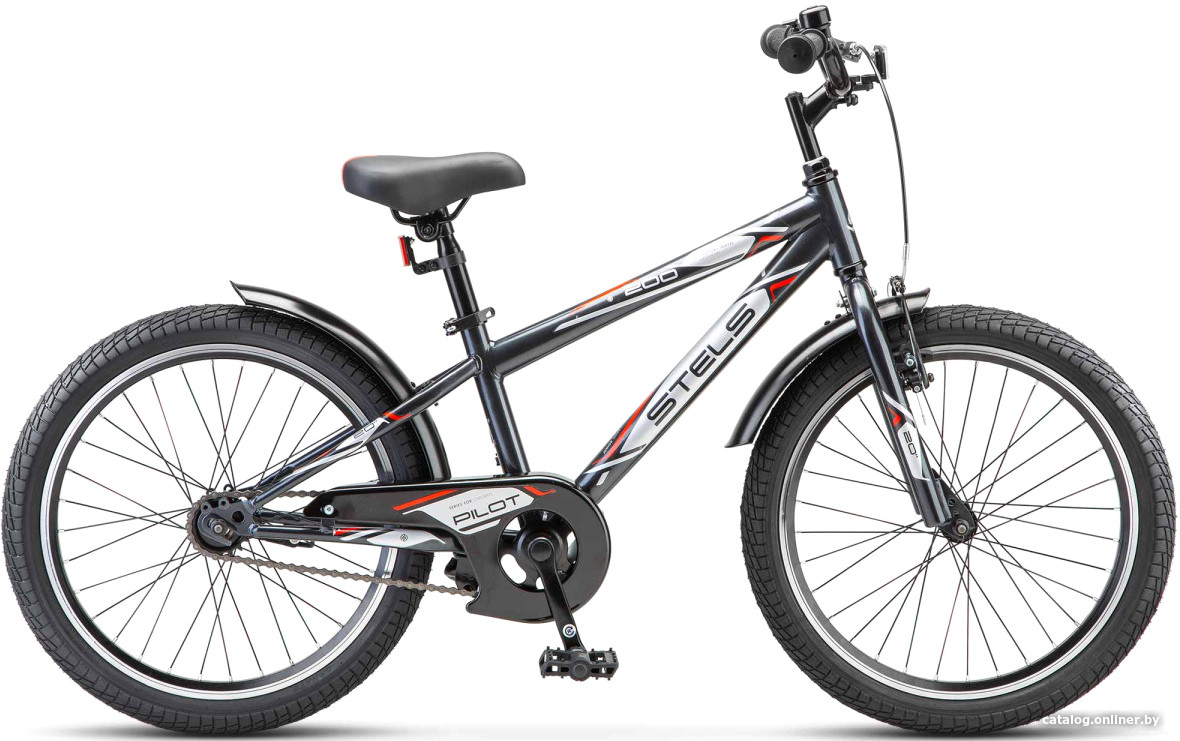 

Детский велосипед Stels Pilot 200 VC 20 Z010 2024 (темно-серый)