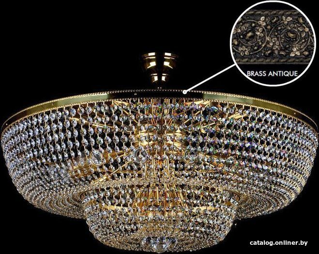 

Припотолочная люстра ArtGlass Gerta Dia 1000 Brass Antique Ce