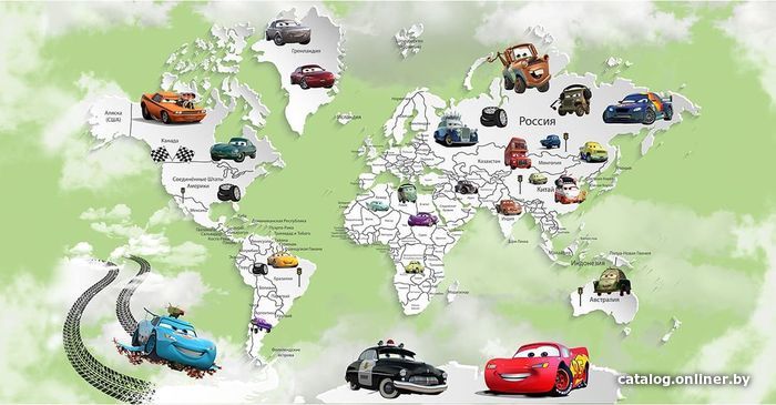 

Виниловые обои Citydecor Superhero Молния МакКвин 3 500x270