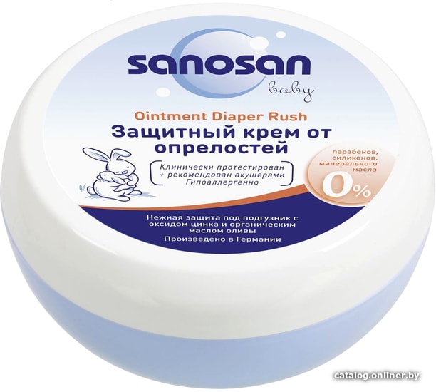 

Крем под подгузник Sanosan От опрелостей 150 мл 985309
