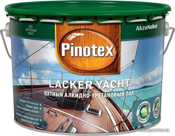 

Лак Pinotex Lacker Yacht 90 глянцевый 9 л