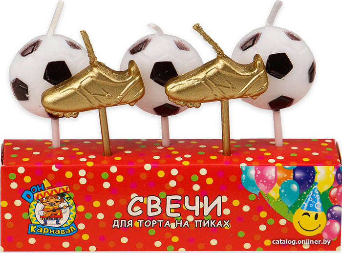 

Набор свечей для торта Miland Футбол С-6006 (5 шт)