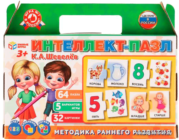 

Мозаика/пазл Умные игры Интеллект-пазл. К.А. Шевелев 4650250506904