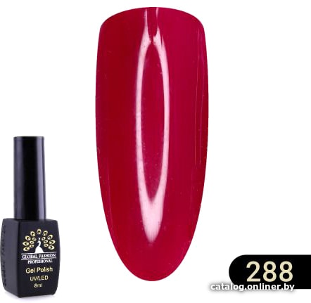 

Гель-лак Global Fashion Black Elite (тон 288) 8 мл