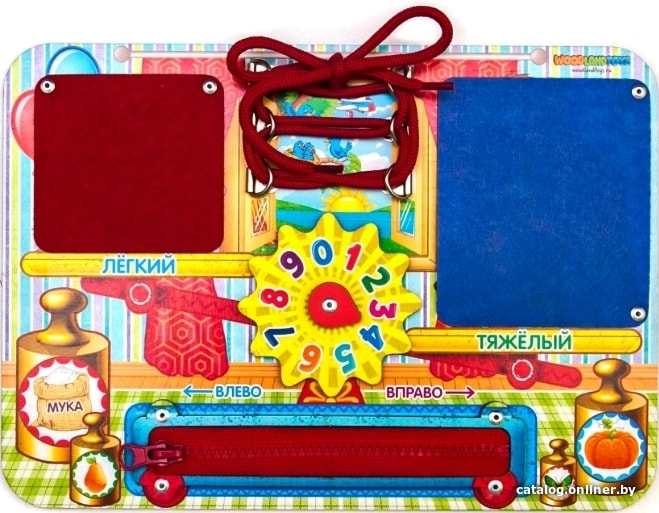 

Бизиборд WoodLand Toys Легкий-тяжелый 112205