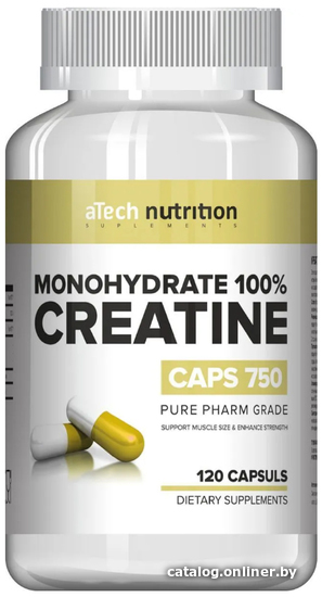 

Моногидрат креатина Atech Nutrition Креатин моногидрат 100% (120 капсул)