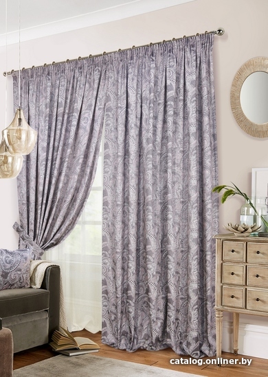

Комплект штор Эскар Samira 123677671 2x2.7 м (розовый/шампань)