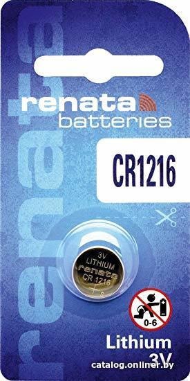 

Батарейка Renata Lithium CR1216