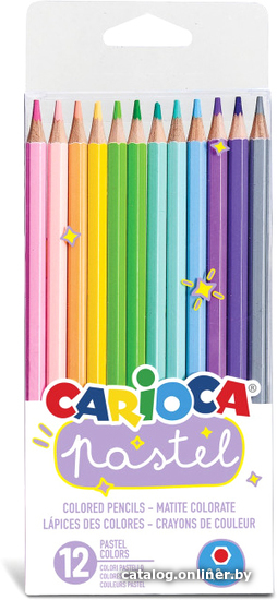 

Набор цветных карандашей Carioca Pastel 43034 (12 цв)