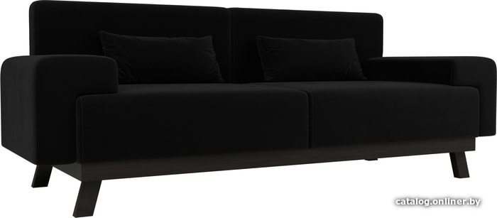 

Диван Mebelico Мюнхен 109110 (микровельвет, черный)