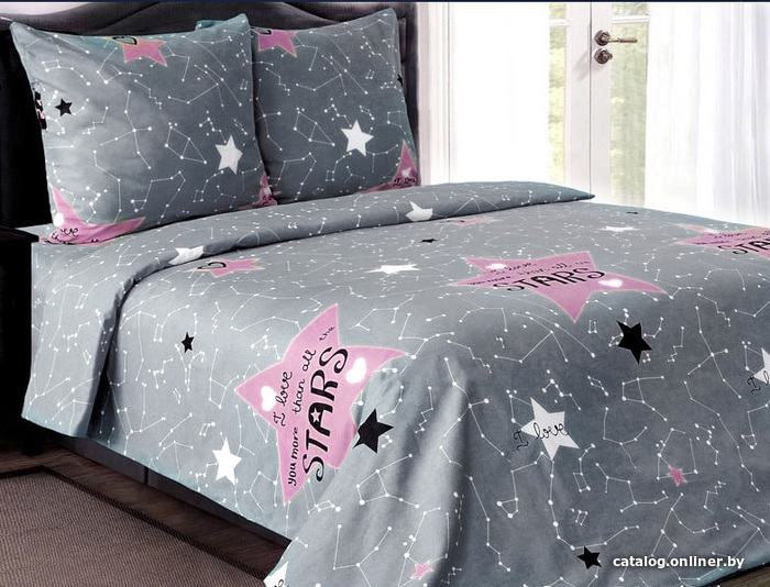

Постельное белье СонМаркет Stars 175x215 (2-спальный, наволочки 70х70)