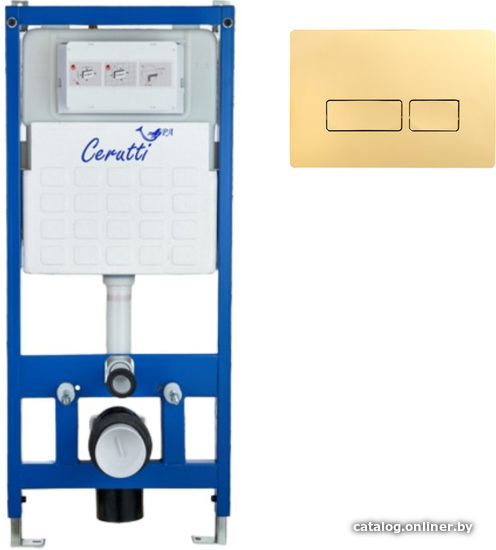 

Инсталляция для унитаза Cerutti Spa CR555+CR02CG (шампань золотой)