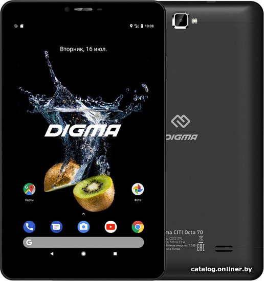 

Планшет Digma Citi Octa 70 CS7217PL 64GB LTE (черный)