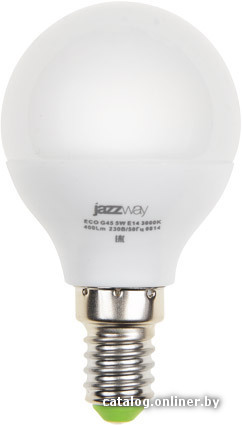 

Светодиодная лампочка JAZZway PLED-ECO G45 E14 5 Вт 4000 К [PLED-ECO-G45 5w 4000К Е14]