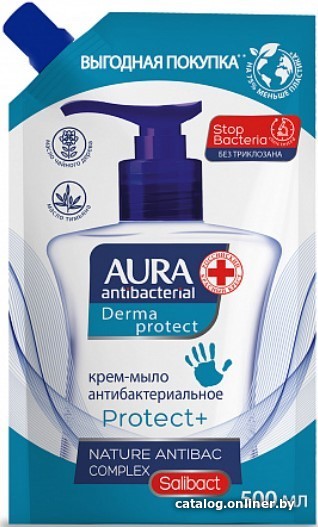 

Aura Мыло жидкое Antibacterial Derma Protect Антибактериальное 500 мл