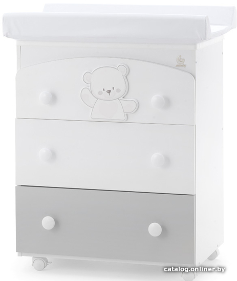 

Детский комод Italbaby Jolie 070.7028-0530 (белый/серый)