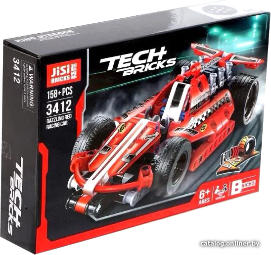 

Конструктор Jisi Bricks Tech Bricks 3412 Red Racing Car