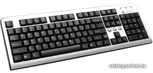 

Клавиатура Defender E Slim KS-910 PS/2 (серебристый)