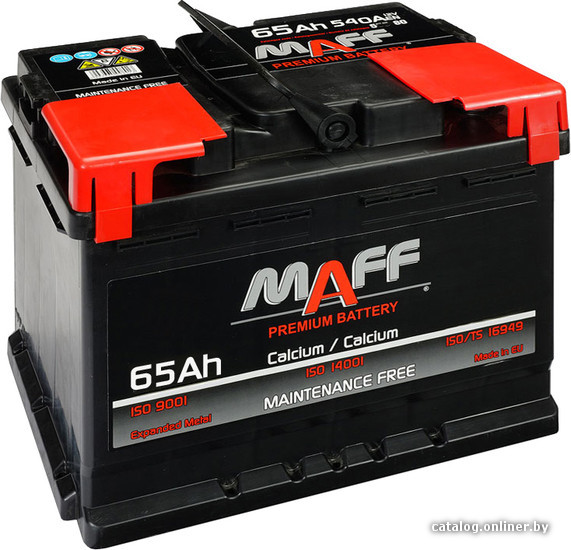 

Автомобильный аккумулятор MAFF Premium (65 А/ч)