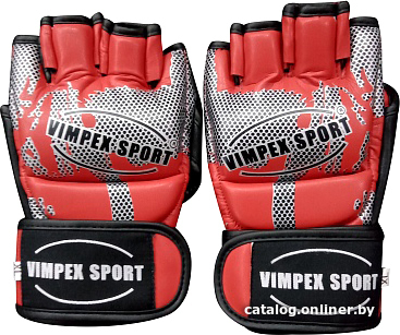 

Перчатки для единоборств Vimpex Sport MMA 6060 XL (красный/серый)