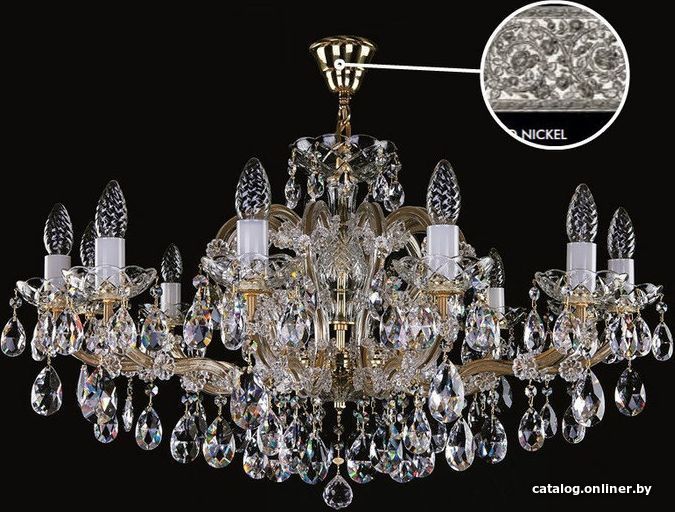 

Подвесная люстра ArtGlass Maria Terezia 24 Nickel Ce - 8006