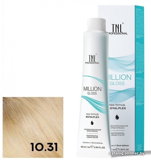 

Крем-краска для волос TNL Professional Million Gloss 10.31 100 мл