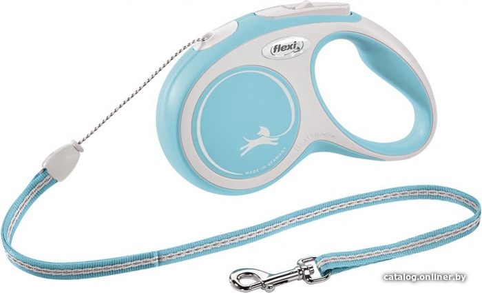

Поводок-рулетка Flexi New Comfort S Cord 5 м (голубой)