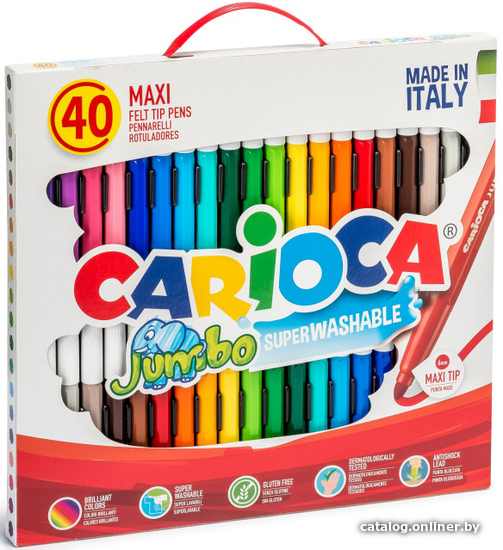 

Фломастеры Carioca Jumbo 41257 (40 цветов)