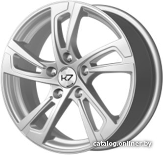 

Литые диски K7 K-77 16x6.5" 5x114.3мм DIA 66.1мм ET 40мм Серебро
