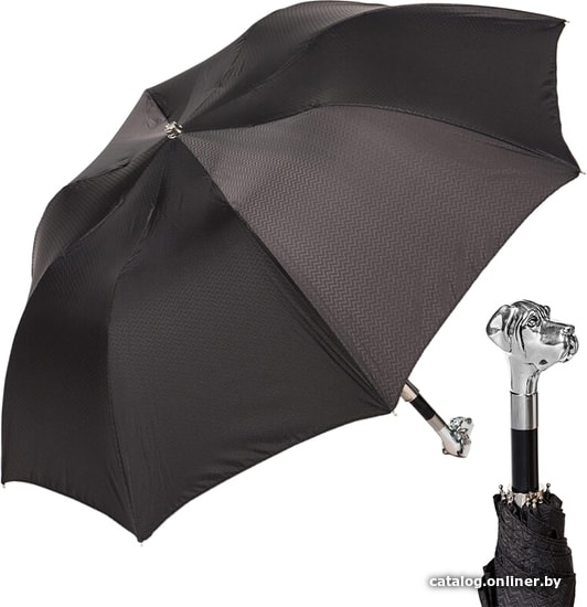 

Складной зонт Pasotti Auto Labradore Silver Onda Black