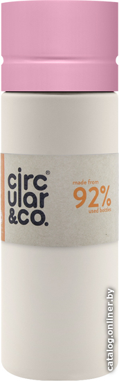 

Бутылка для воды Circular&Co MPB600 (600 мл, мел/розовый)