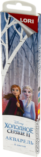 

Акварельные краски Lori Disney Холодное сердце-2 Алд-001 (6 цветов)