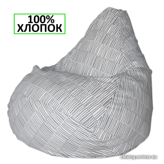 

Кресло-мешок Flagman Груша Бамбуковый коврик (серый)