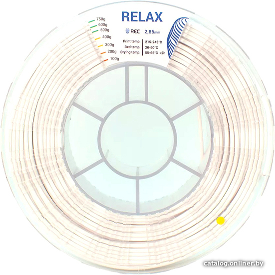 

Пластик REC Relax 2.85 мм 750 г (белый)