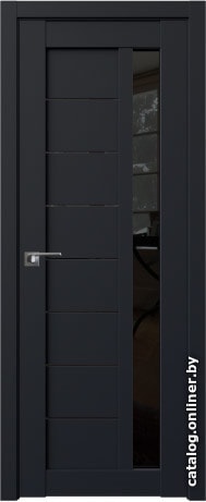 

Межкомнатная дверь ProfilDoors 37U 90x200 (черный матовый, стекло черный триплекс)