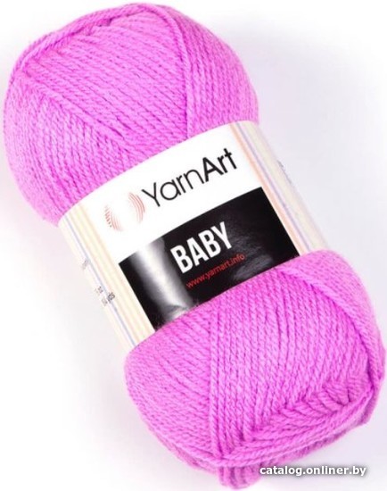 

Пряжа для вязания Yarnart Baby 100% акрил 635 50 г (150 м, фиолетово-сиреневый)