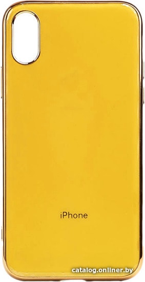 

Чехол для телефона EXPERTS Plating Tpu для Apple iPhone X/XS (желтый)