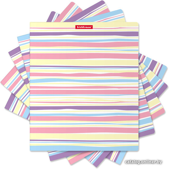 

Полуобщая тетрадь Erich Krause Pastel Lines 48 л линейка 048010154-51401