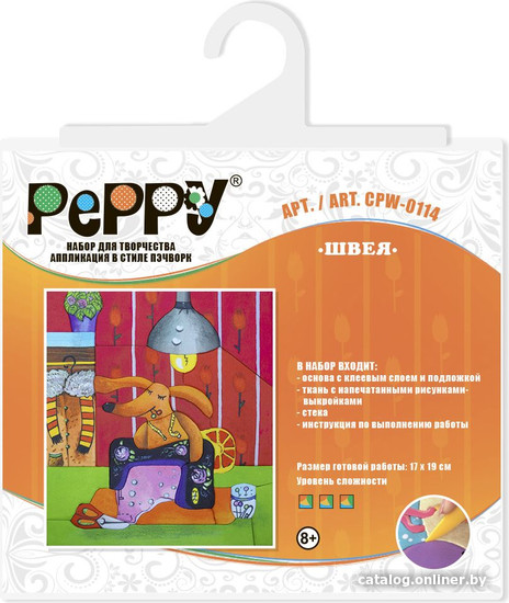 

Набор для рукоделия PEPPY Аппликация в стиле пэчворк CPW-0114 Швея