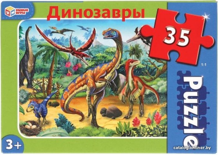 

Пазл Умные игры Динозавры 4680107918048 (35 эл)