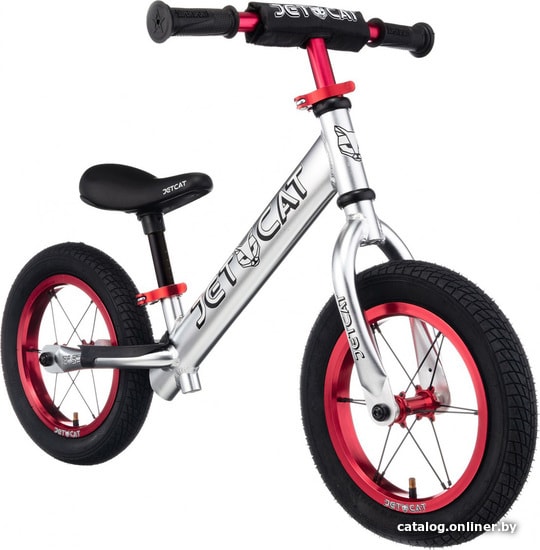 

Беговел JetCat Sport 12 SLT Air (огненно-серебристый)