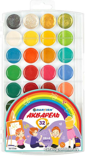 

Акварельные краски Darvish DV-13100 (32 цв.)