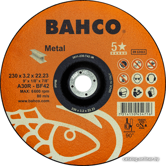 

Отрезной диск Bahco 3911-230-T42-M